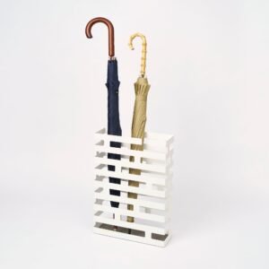 Umbrella Stand - Rectangle - Steel - White