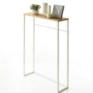Narrow Entryway Console Table (32" H) - Steel - White