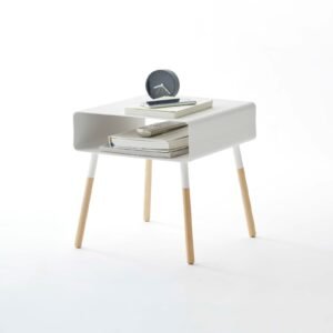 Storage Table - Short (14" H) - Steel + Wood - Black