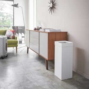 Trash Can - Steel - White